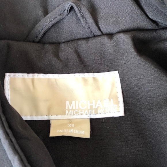 Micheal Kors Trench Coat Rain Jacket Black XS - Picture 2 of 5